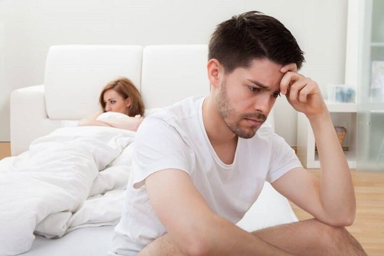 impotência em um homem como uma complicação da prostatite